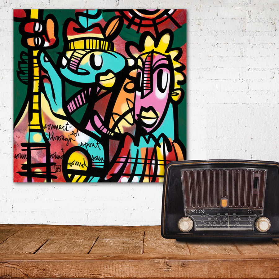 Connected Through Spirit and Sound - Mineral Print